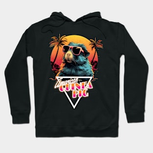 Retro Wave American Guinea Pig Vibes Hoodie